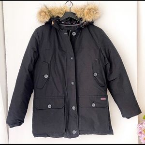 Woolrich | Artic Parka Down Jacket w Coyote Fur Trim Black | M